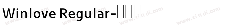 Winlove Regular字体转换